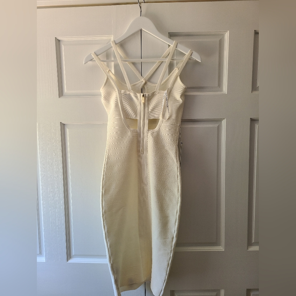 Marciano Cream Backless Dress